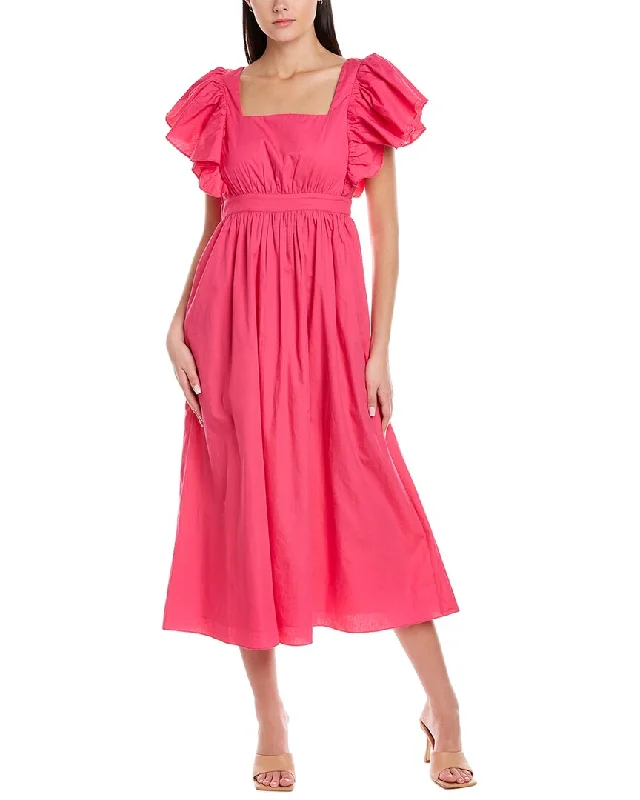 Act Fast Garrie B Ruffle Maxi Dress