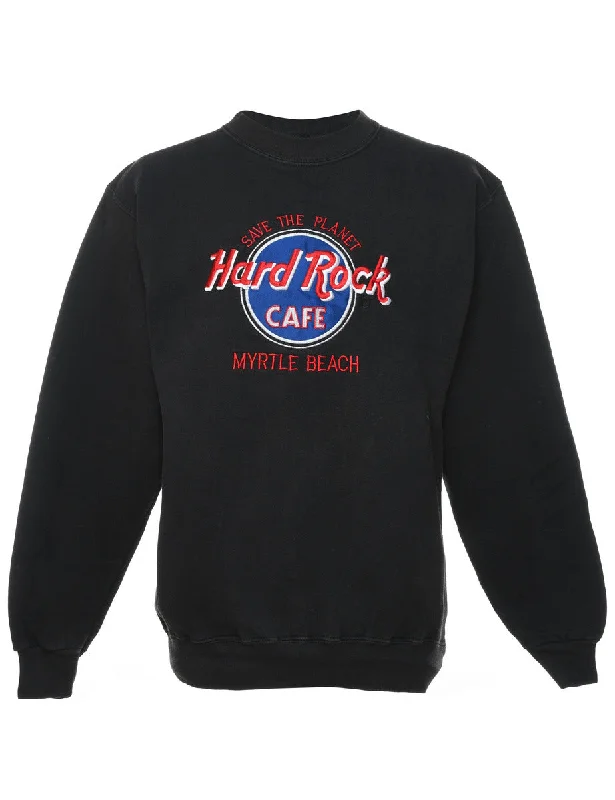 Super Bargain Hard Rock Cafe Embroidered Sweatshirt - S
