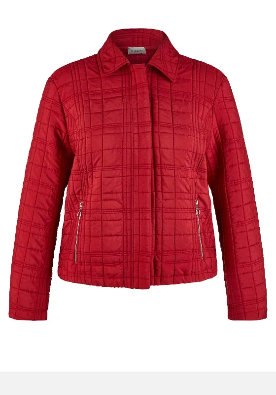 Bargain Blast Rabe Stitch Detail Lightweight Jacket, Dark Red