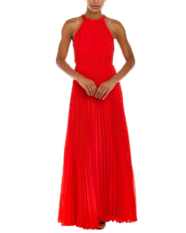 Customer Appreciation Sale ML Monique Lhuillier Pleated Maxi Dress