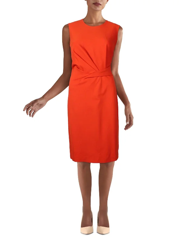 Members Only Cecilia Womens Sleeveless Knee-Length Sheath Dress