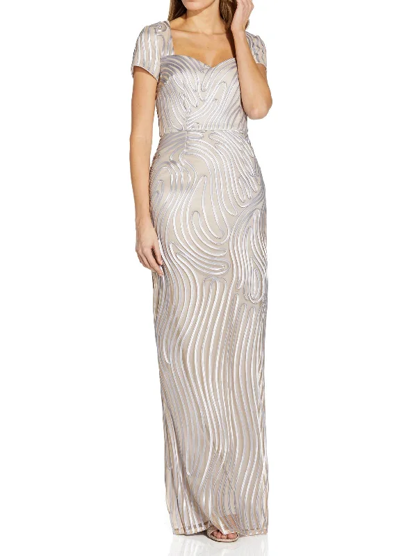 Super Sale Womens Embroidered Maxi Evening Dress
