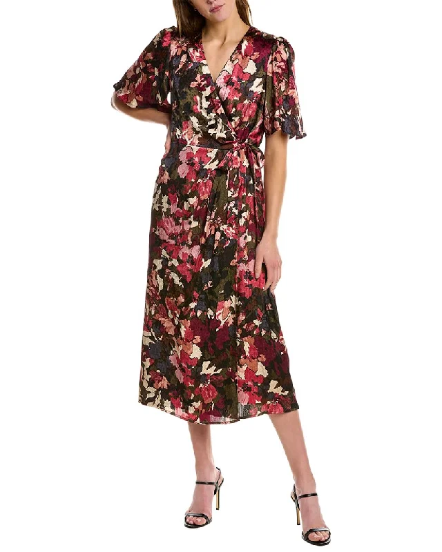 Weekend Flash Sale Anne Klein Jacquard Faux Wrap Dress