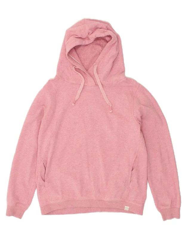 Deal Zone FAT FACE Womens Oversized Hoodie Jumper UK 10 Small Pink Cotton