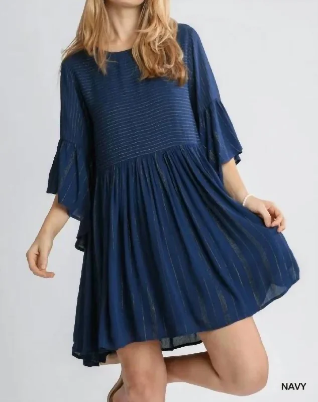 Today's Special Babydoll Dress in Navy
