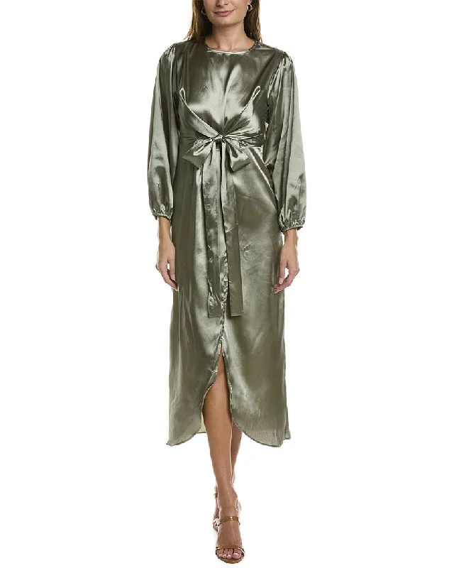 Referral Discount HL Affair Tie-Front Maxi Dress