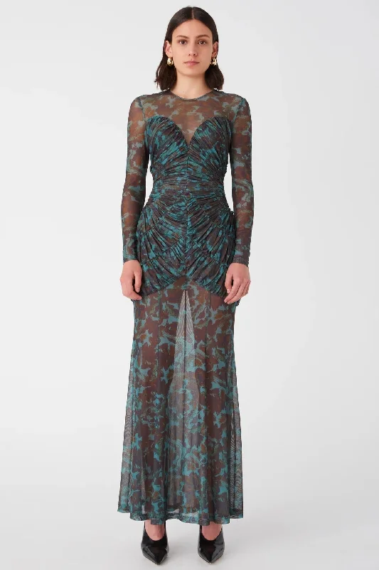 Special Discount Misha Talitha Maxi Dress -  Vintage Chintz Print Jade