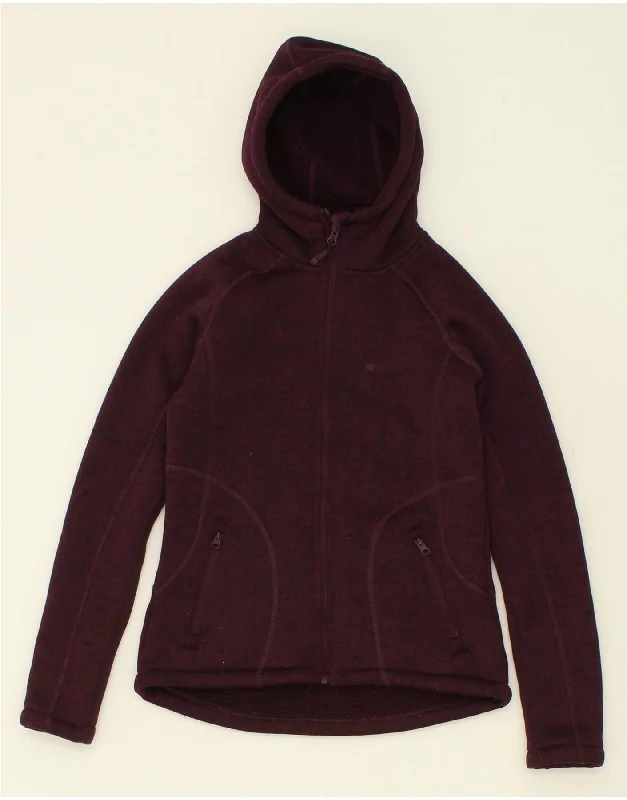 Exclusive Offers MOUNTAIN WAREHOUSE Womens Zip Hoodie Sweater UK 10 Small Burgundy